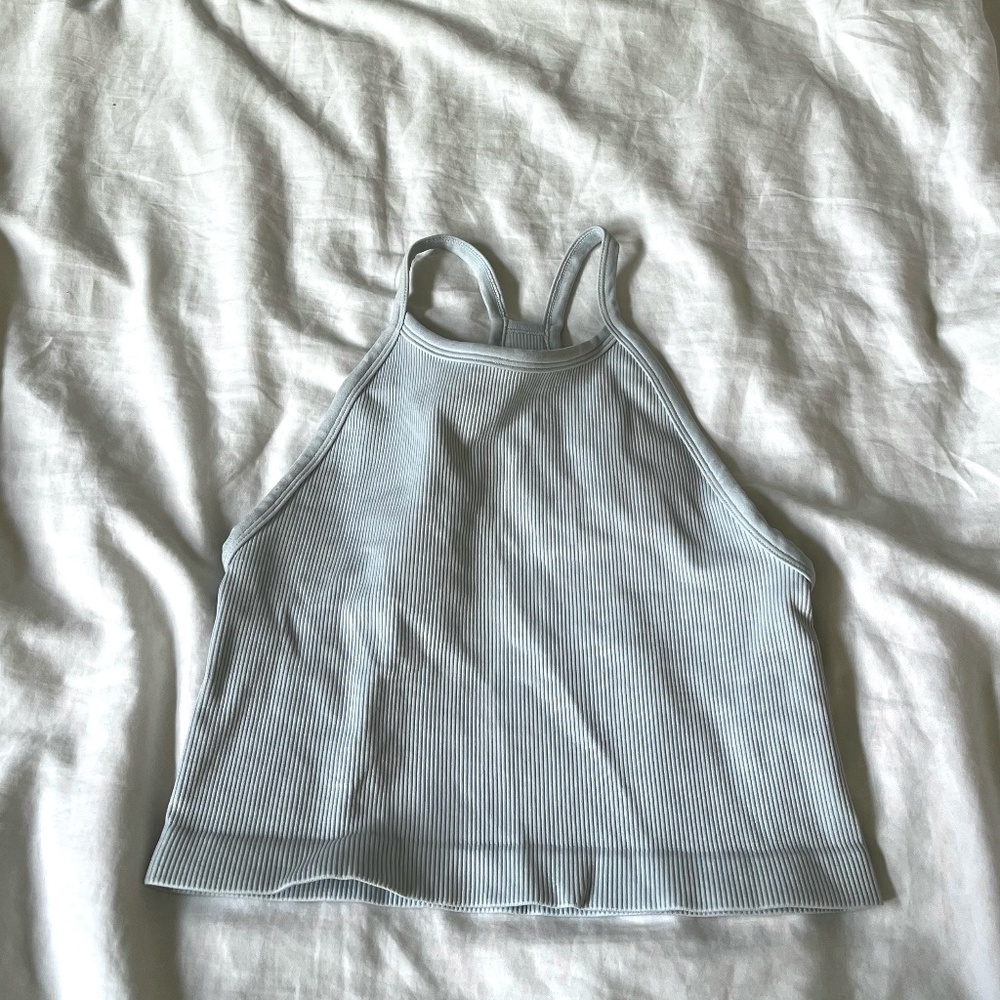 Aritzia TNA Icy Blue Sports Yoga Tank Top